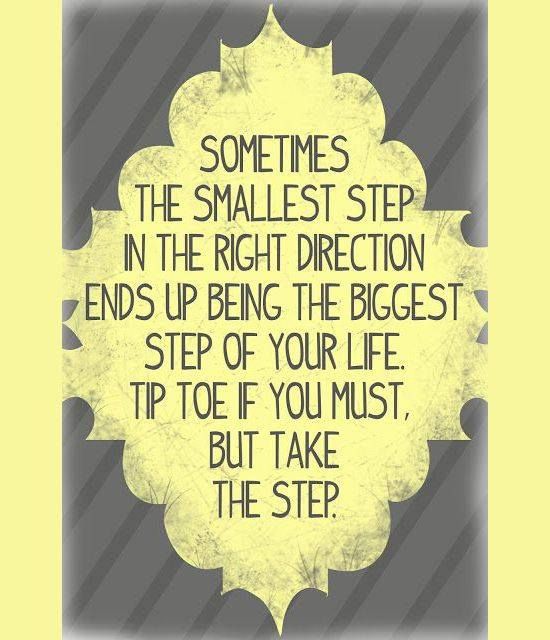  Right Step inspirational quote for recovering addits
