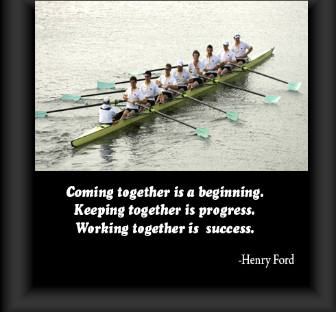 Coming together is a beginning inspirational team quotes