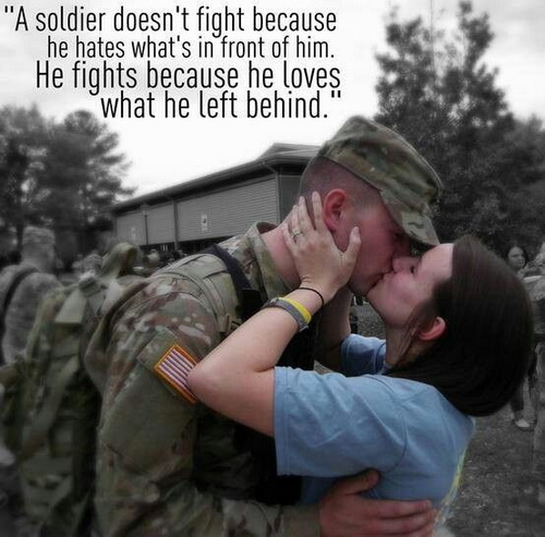 A soldier fights because he loves military quotes