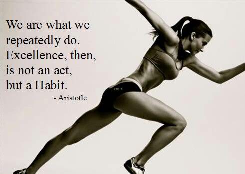 We are what we do Positive Workout Quotes