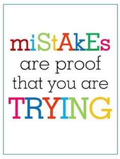 Click to share Mistakes positive quote for kid