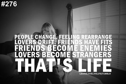 People Change quotes about friendship changing